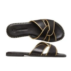 MAKIS KOTRIS 04-628 BLACK FLATS -Exclusive Shoes Store 04 628.1