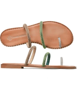 MAKIS KOTRIS T4-010 GREEN SANDALS -Exclusive Shoes Store 116
