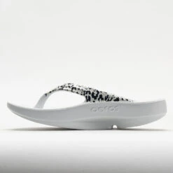 OOFOS OOlala Limited Women's White/Black Leopard -Exclusive Shoes Store 570571 2
