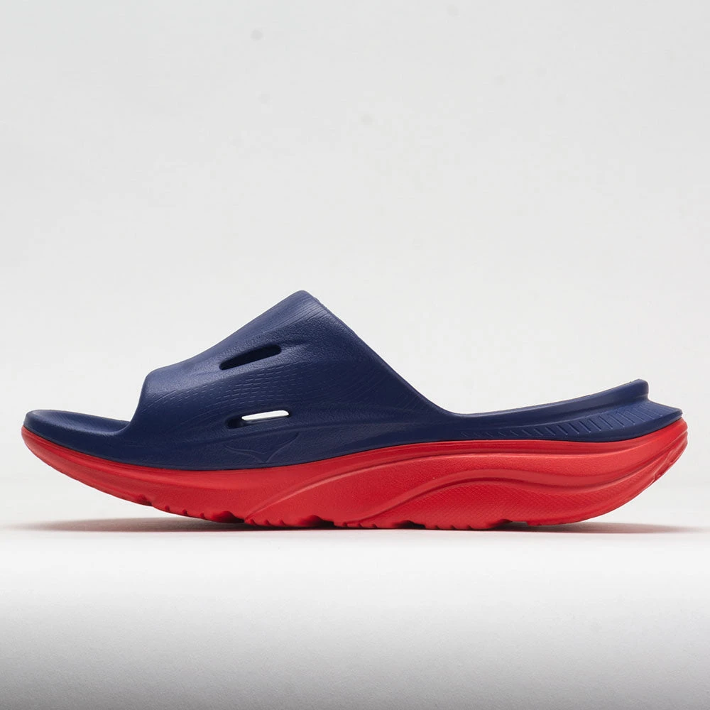 HOKA Ora Slide 3 Unisex Bellwether Blue/Red Alert 3 HOKA Ora Slide 3 Unisex Bellwether Blue/Red Alert - Image 3