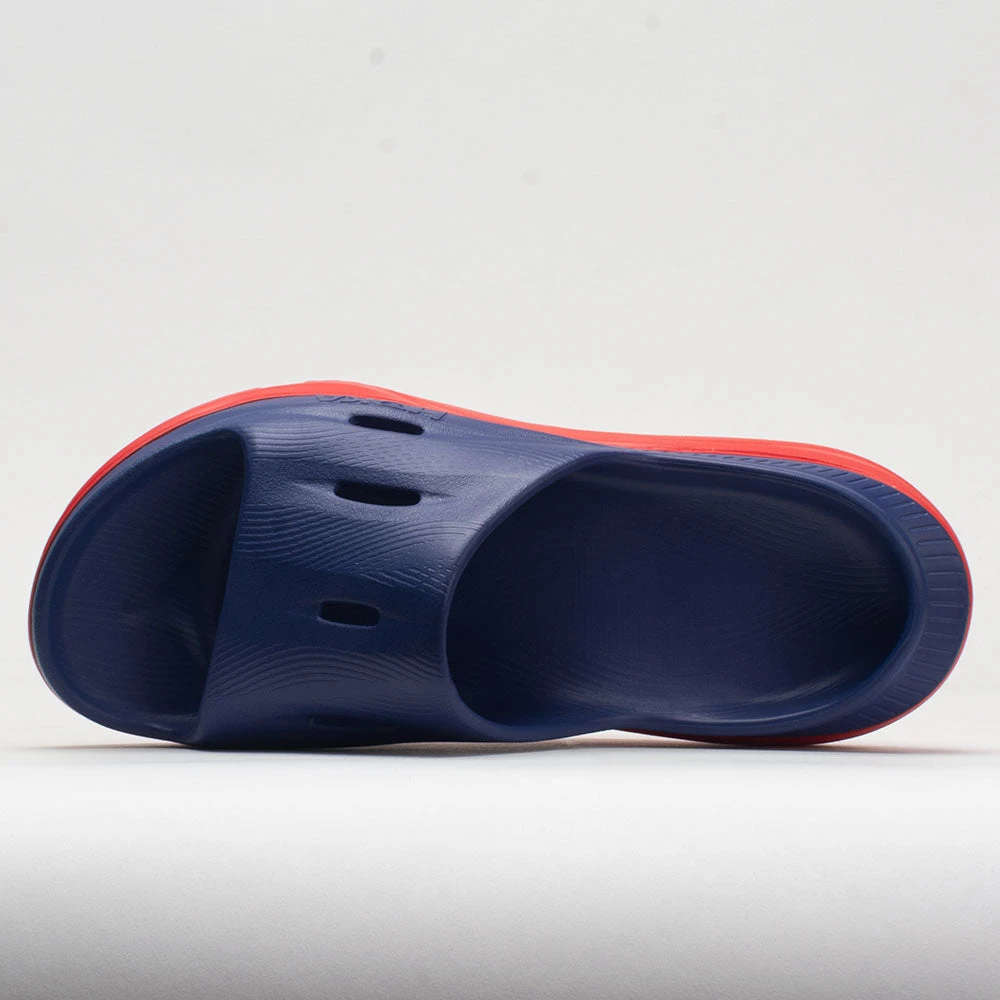 HOKA Ora Slide 3 Unisex Bellwether Blue/Red Alert 2 HOKA Ora Slide 3 Unisex Bellwether Blue/Red Alert - Image 2