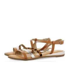 GIOSEPPO CORUMBA ANIMALPRINT SANDALS -Exclusive Shoes Store CORUMBASILVER3