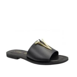 S.PIERO E37-018 BLACK FLATS -Exclusive Shoes Store E37018BLK2
