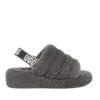 UGG FLUFF YEAH SLIDE CHARCOAL
