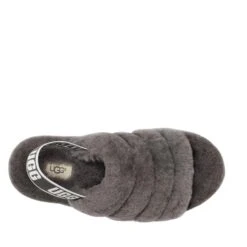 UGG FLUFF YEAH SLIDE CHARCOAL -Exclusive Shoes Store FLUFFYEAH3
