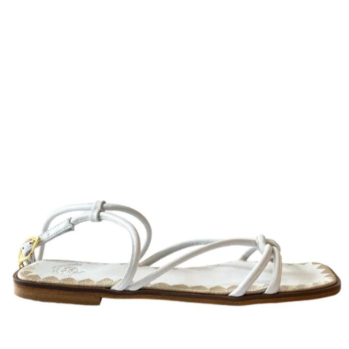 MARIETTA CHROUSALA ELISSAVET WHITE SANDALS