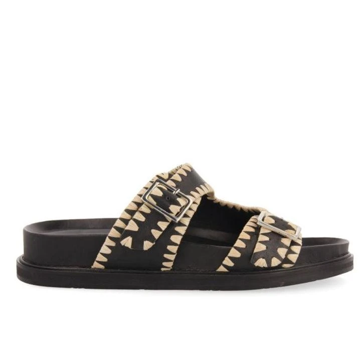 GIOSEPPO PANCAS BLACK BRAIDED SANDALS 1 GIOSEPPO PANCAS BLACK BRAIDED SANDALS
