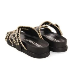 GIOSEPPO PANCAS BLACK BRAIDED SANDALS 5 GIOSEPPO PANCAS BLACK BRAIDED SANDALS -Exclusive Shoes Store PANCASBLK3
