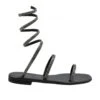 S.PIERO E34-006 BLACK SANDALS