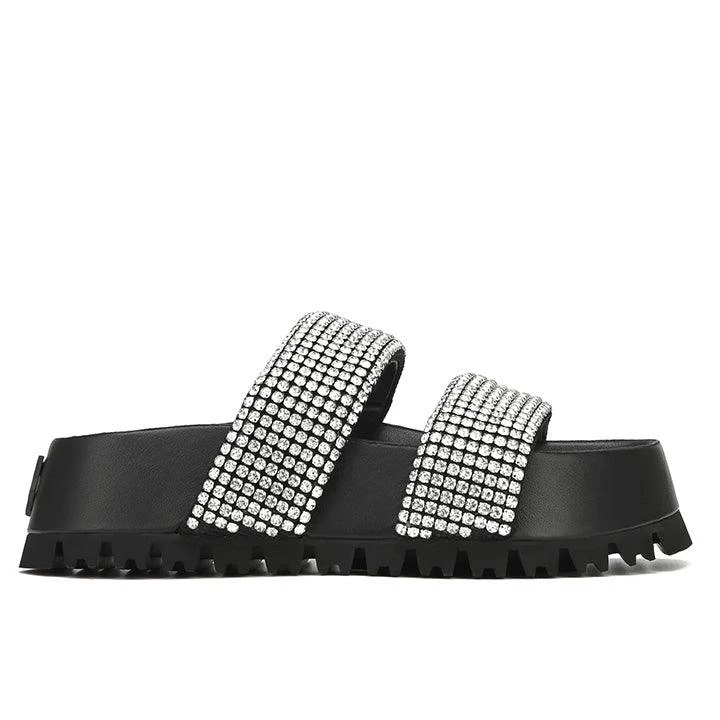 NAKED WOLFE VALENCIA BLACK DIAMOND NYLON SLIPPERS 1 NAKED WOLFE VALENCIA BLACK DIAMOND NYLON SLIPPERS