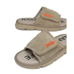 NAKED WOLFE ALASKA TAUPE SLIPPERS -Exclusive Shoes Store alaska3