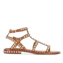 ASH DOUBLE NAPPA BROWN SANDALS