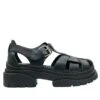 ASH BLACK GEMINI SANDALS