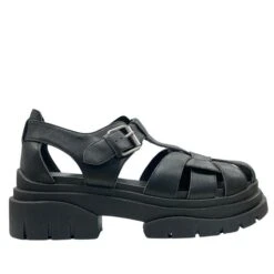ASH BLACK GEMINI SANDALS