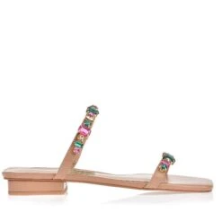 UZA NUDE BEIGE FLATS