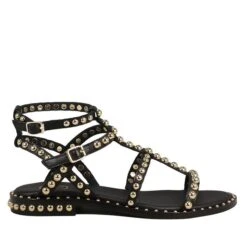 ASH DOUBLE NAPPA BLACK SANDALS