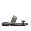 S.PIERO E34-004 BLACK SANDALS