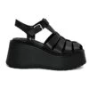 WINDSOR SMITH CRUSH BLACK SANDALS