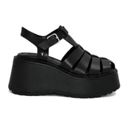 WINDSOR SMITH CRUSH BLACK SANDALS