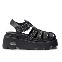 CULT NEW ROCK 3657 BLACK STUDS SANDALS