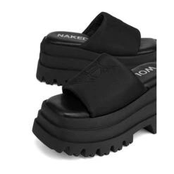 NAKED WOLFE DELICIOUS BLACK SLIPPERS -Exclusive Shoes Store deliciousblk3