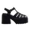 WINDSOR SMITH ETERNITY BLACK SANDALS