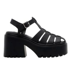 WINDSOR SMITH ETERNITY BLACK SANDALS