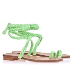 UZA GREEN BRAIDED SANDALS -Exclusive Shoes Store greenbraidedsandals2
