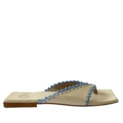 MARIETTA CHROUSALA FILARETTI NATURAL/BLUE FLATS