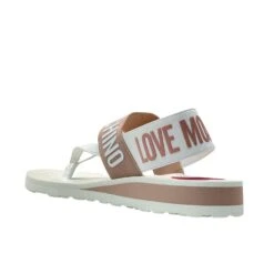 LOVE MOSCHINO PINK NUDE SANDAL -Exclusive Shoes Store jbkj