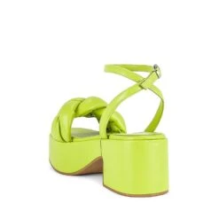 JEFFREY CAMPBELL BRAIDED PLATFORM SANDAL GREEN -Exclusive Shoes Store jeffreycampbellbraidedgreen2