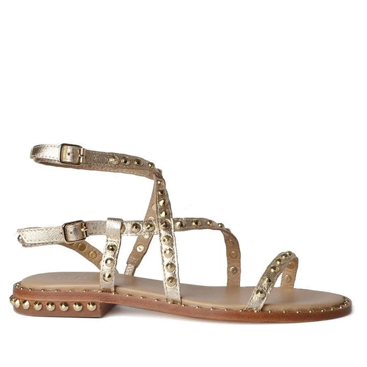ASH PETRA METALLIC GOLD SANDALS 1 ASH PETRA METALLIC GOLD SANDALS