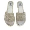 DE SIENA MYKONOS BEADS SILVER MILK FLATS