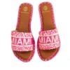 DE SIENA MIAMI BEADS PINK FLATS