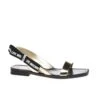 LOVE MOSCHINO PLATINO LOGO STRAP DETAIL SANDALS