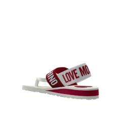 LOVE MOSCHINO RED SANDAL -Exclusive Shoes Store sdfsf