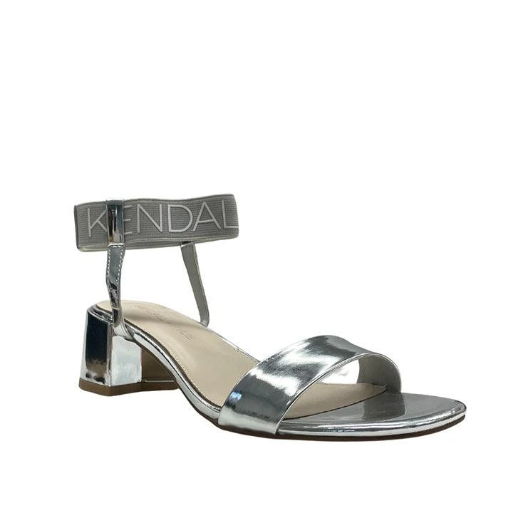 KENDALL + KYLIE SIONNE BANDED SILVER SANDALS 2 KENDALL + KYLIE SIONNE BANDED SILVER SANDALS - Image 2
