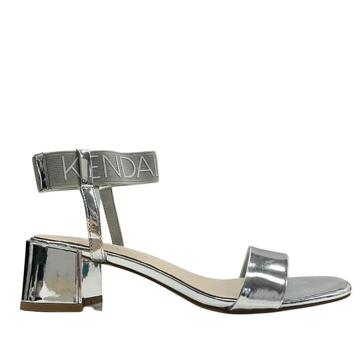 KENDALL + KYLIE SIONNE BANDED SILVER SANDALS 1 KENDALL + KYLIE SIONNE BANDED SILVER SANDALS