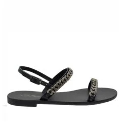 S.PIERO E1-093 BLACK SANDALS