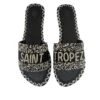 DE SIENA SAINT TROPEZ BEADS B&W FLATS