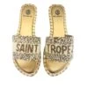 DE SIENA SAINT TROPEZ BEADS GOLD FLATS