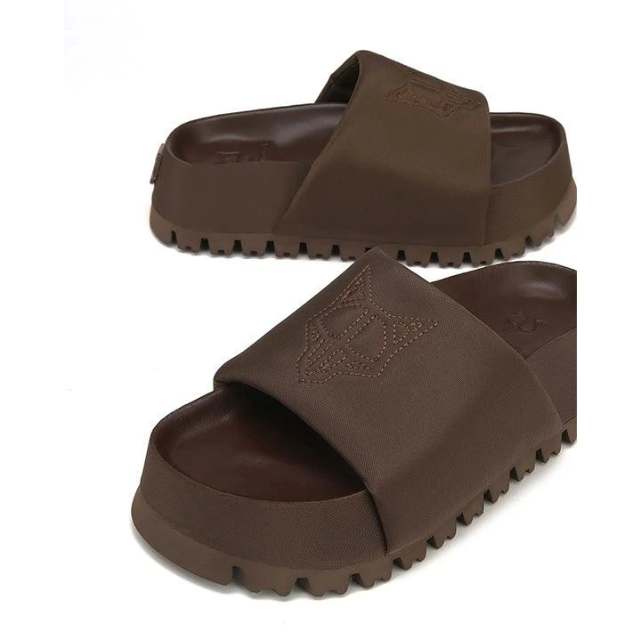 NAKED WOLFE VENUS NYLON BROWN SLIPPERS 3 NAKED WOLFE VENUS NYLON BROWN SLIPPERS - Image 3
