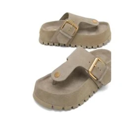 NAKED WOLFE VIXEN TAUPE SUEDE SLIPPERS -Exclusive Shoes Store vexentaupe3